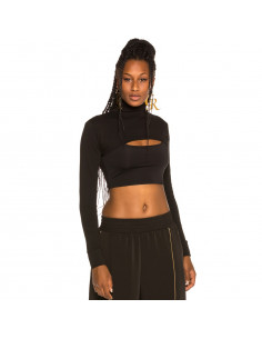 Crop Top de manga larga...