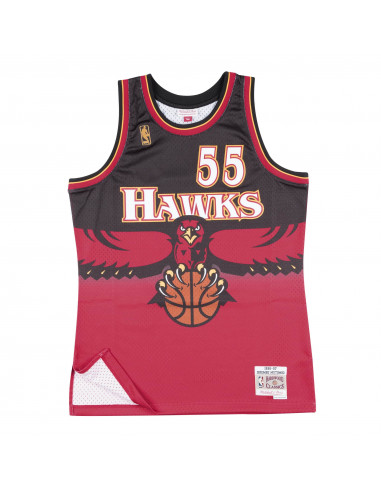 Camiseta NBA Mitchell & Ness Atlanta Hawks Dikembe ropa chico Rojo